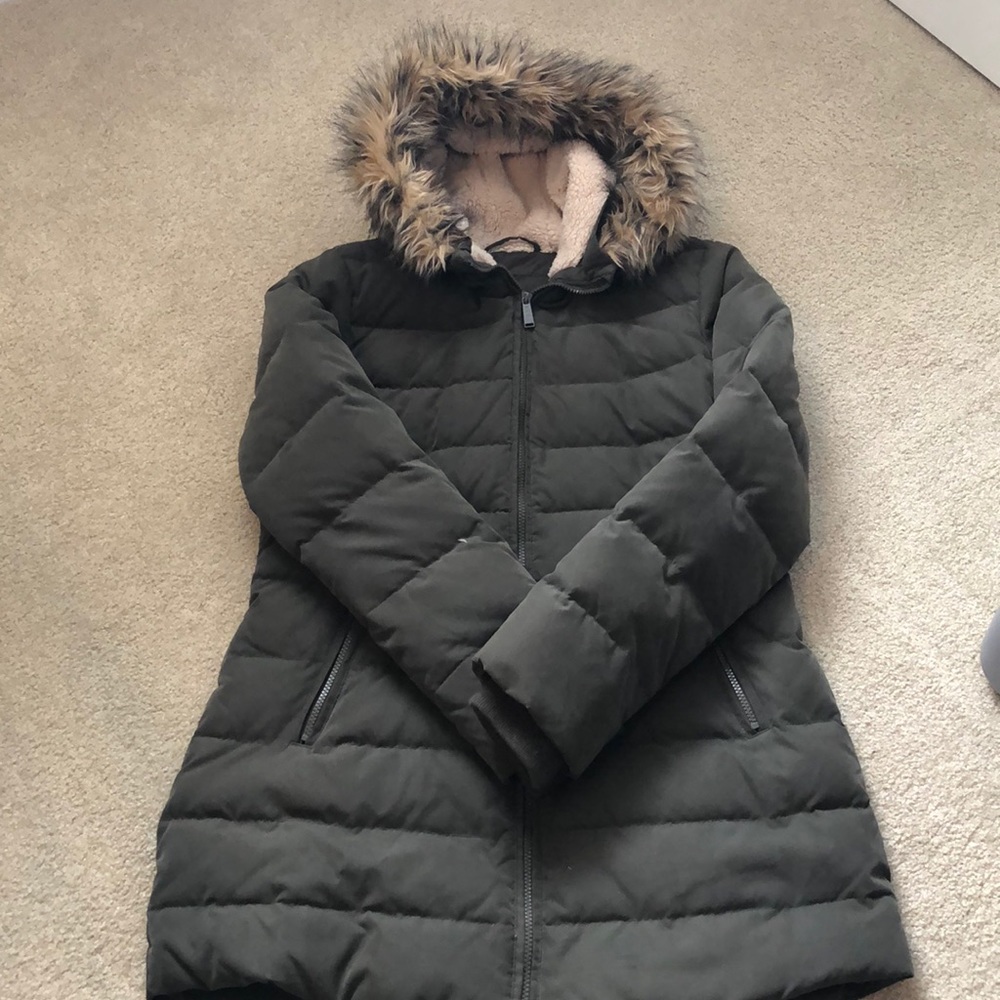 DKNY Down-Filled & Faux Fur Hooded Parka Coat.